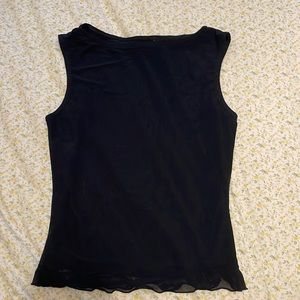 Brandy Melville black mesh tank